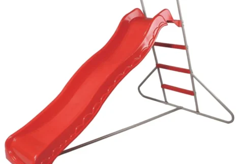 Children’s Outdoor Plastic Garden Playground – 6ft Wavy Slide with Luxury Metal Ladder. Slide Height: 120 cm – Size: 282×130×165 cm