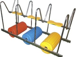 Three-Person Outdoor Fitness Station – Exercise Roller – Size: 171×61×91 cm