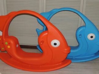 Fish-Shaped Plastic Rocker for Kids – Indoor & Outdoor Rocking Toy – Size: 100×40×89 cm