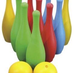 Kids Bowling Set – 10 Pins + 2 Balls – Indoor Plastic Bowling Toys – Green Color
Size: 15×52 cm