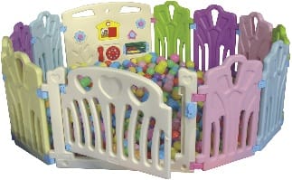 Indoor Baby Playpen - 12 Panels - Size: 80x40x60cm