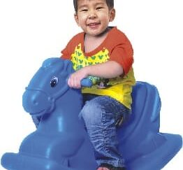 Toddler Plastic Rocker – Indoor Ride-On Toy for Kids – Size: 68×30×45 cm
