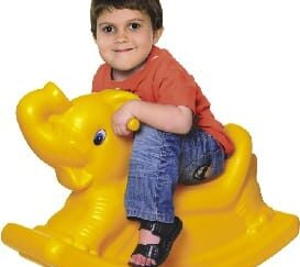 Toddler Plastic Rocker – Indoor Ride-On Toy for Kids – Size: 68×30×45 cm