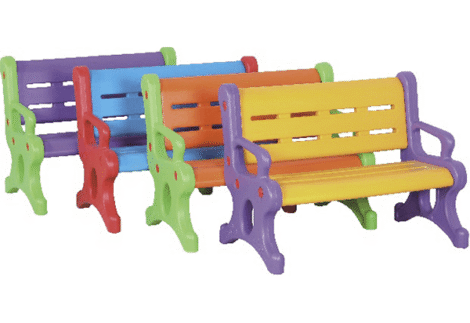 Children Plastic Chair And Bench For Kindergarten Kids Indoor School Furniture. size; 80x48x60cm