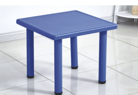 Kindergarten Kids Eating Desk Children's Plastic rectangle Table, size: 60x60x50cm