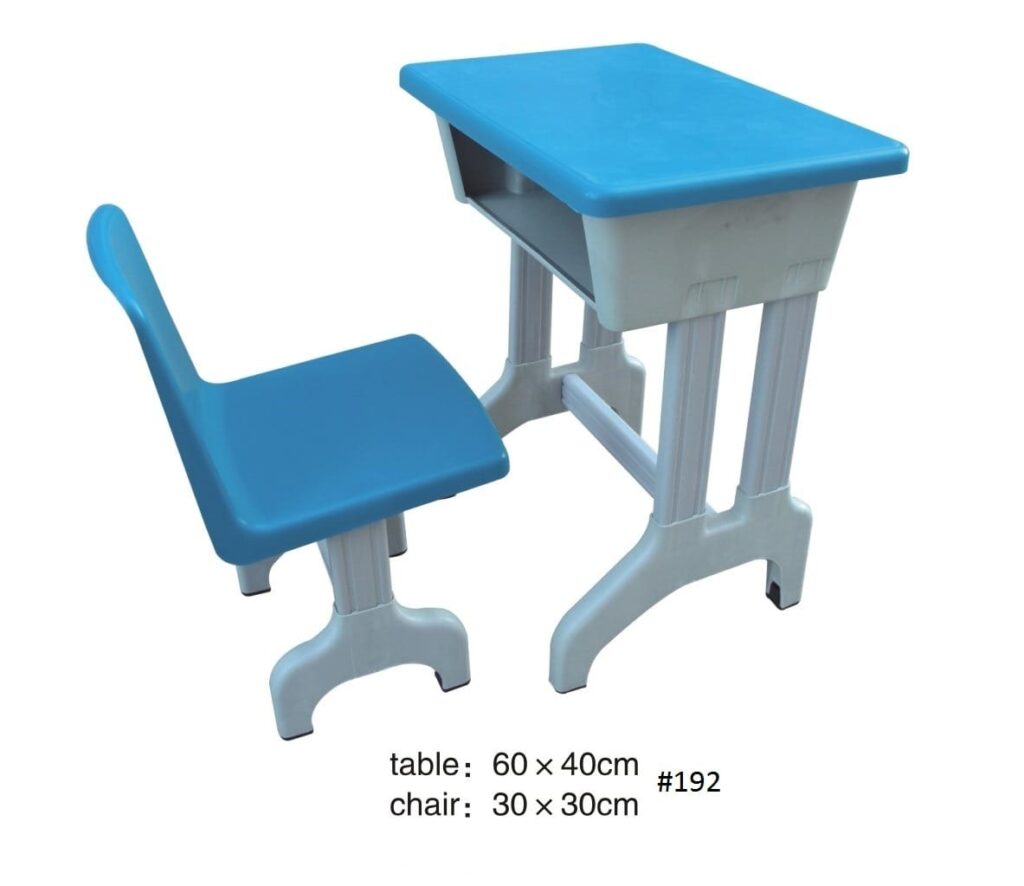Study Table and Chair - Childs Study & Art Writing Desk Chair, Desk Set for Kids, Children, Girls, Boys and Students (Blue)