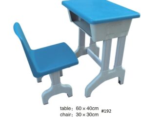 Study Table and Chair - Childs Study & Art Writing Desk Chair, Desk Set for Kids, Children, Girls, Boys and Students (Blue)