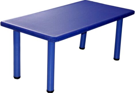 Kindergarten Kids Eating Desk Children's Plastic rectangle Table, size: 120x62x50-54cm