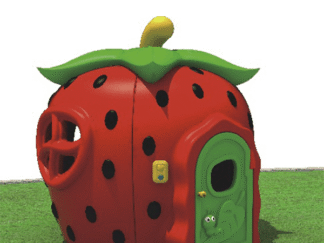 Strawberry Plastic Playhouse for Kids – Indoor & Outdoor Toy – Size: 175×156×175 cm