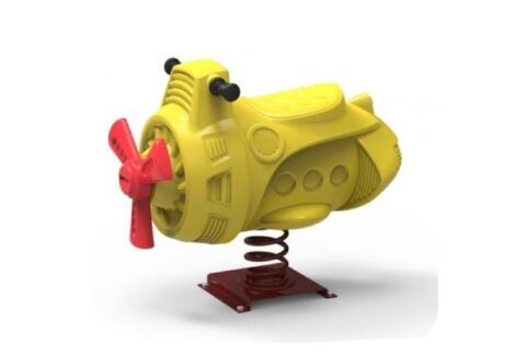 Outdoor Playground Yellow Plastic Horse Spring Rider – Ride-On Toy for Kids
Size: 105×41×60 cm