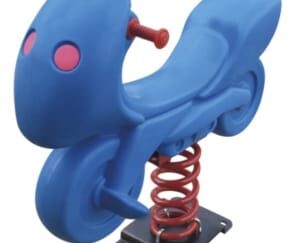 Outdoor Playground Plastic Horse Spring Rider – Ride-On Toy for Kids