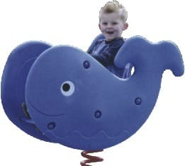 Outdoor Playground Plastic Horse Spring Rider – Ride-On Toy for Kids