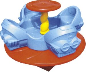 INDOOR AND OUTDOOR MERRY GO ROUND RIDE WITH 4 SEATER – ROTARY TOY – SIZE ;110X80CM