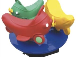 Indoor & Outdoor Merry-Go-Round Ride with 3 Seaters – Rotary Toy – Size: 120×120×95 cm