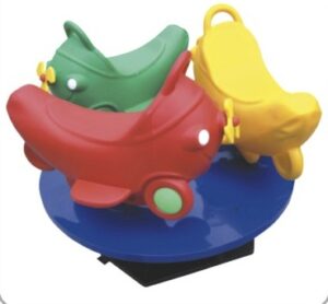 INDOOR AND OUTDOOR MERRY GO ROUND RIDE WITH 3 SEATER – ROTARY TOY – SIZE ;120X120X95CM