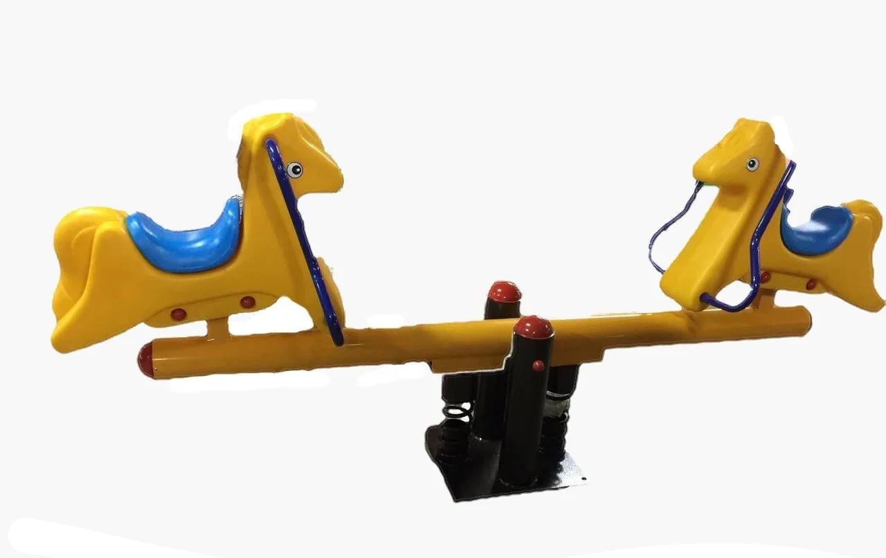 Outdoor Playground Spring Seesaw – 2 Seaters – For Kids & Adults – Size: 231×56×108 cm - Image 3