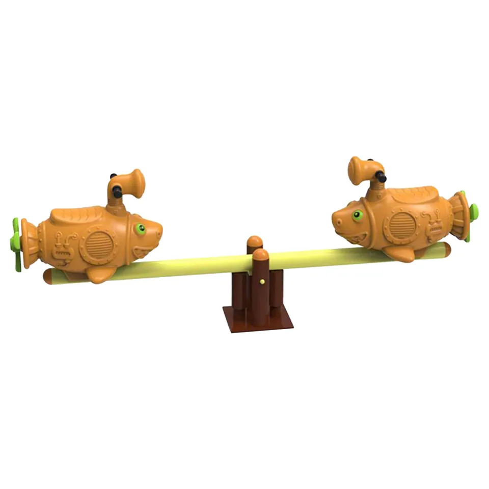 Outdoor Playground Spring Seesaw – 2 Seaters – For Kids & Adults – Size: 231×56×108 cm - Image 2