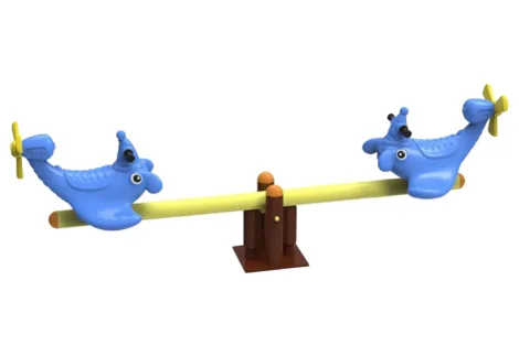 Outdoor Playground Spring Seesaw – 2 Seaters – For Kids & Adults – Size: 200×50×90 cm