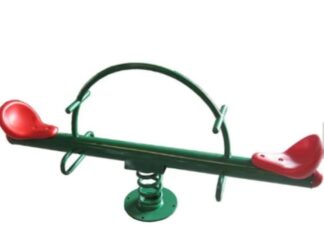 Outdoor Playground Spring Seesaw – 2 Seaters – For Kids – Size: 200×22×76 cm