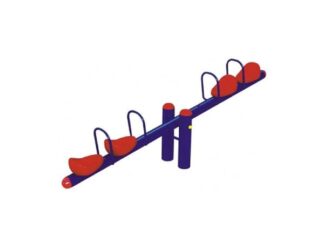 Outdoor Playground Spring Seesaw – 4 Seaters – For Kids – Size: 300×40×85 cm