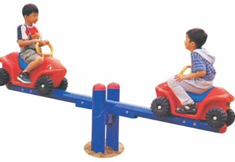 Outdoor Playground Spring Seesaw – 2 Seaters – For Kids – Size: 220×43×110 cm