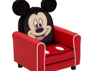 Disney Mickey Upholstered Chair with Ears. Kids Fabric Sofa 1 Seater