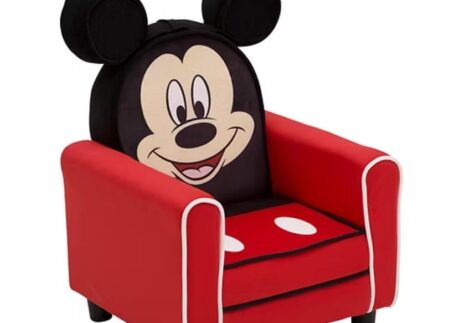 Disney Mickey Upholstered Chair with Ears. Kids Fabric Sofa 1 Seater