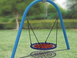 Outdoor Playground Metal Swing Set – Size: 300×100×230 cm