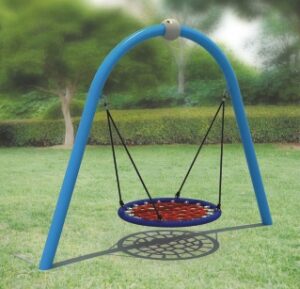 OUTDOOR PLAYGROUND METAL SWING SET SIZE ;300X100X230CM