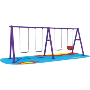 OUTDOOR SWINGS 4 SEATS SIZE ; 400X130X250CM