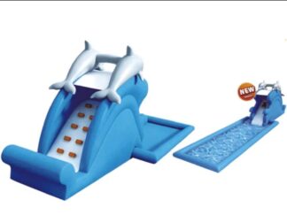 Inflatable Water Slide - Heavy-Duty for Outdoor Air Blower - Size: 10×5×0.55 m