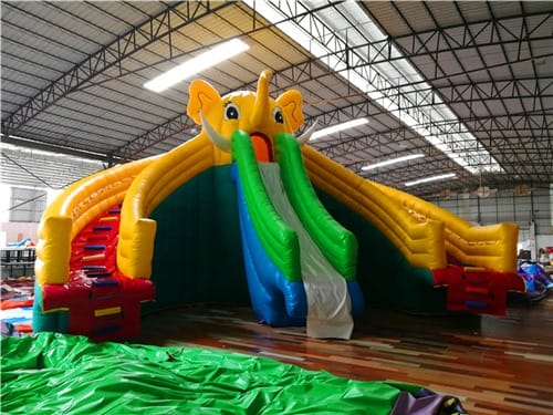 Elephant-Shaped Bouncy Castle - Indoor & Outdoor - Size: 8.6×9×6.7 m, Pool Size: 18 m