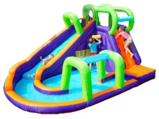Inflatable Water Slide - Heavy-Duty for Outdoor Air Blower - Size: 4.2×3×2.25 m