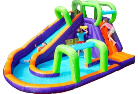 Inflatable Water Slide - Heavy-Duty for Outdoor Air Blower - Size: 4.2×3×2.25 m