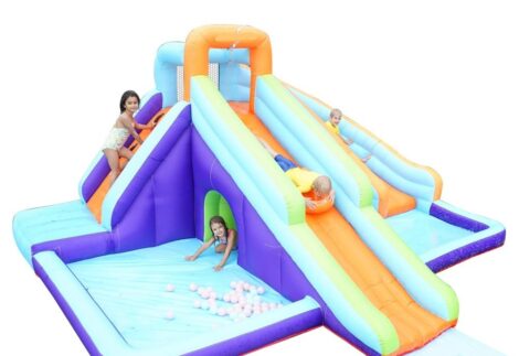 Inflatable Water Slide - Heavy-Duty for Outdoor Air Blower - Size: 4.3×3.5×2.1 m