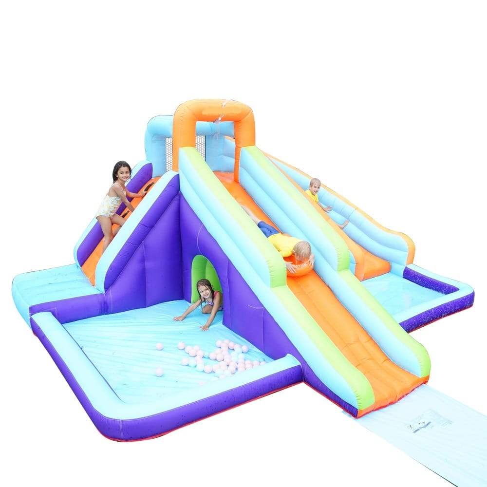 Inflatable Water Slide - Heavy-Duty for Outdoor Air Blower - Size: 4.3×3.5×2.1 m