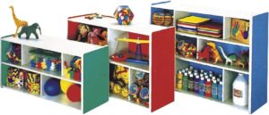 WOODEN TOYS ORGANIZER STORAGE BOX SHELF SIZE ; 120X30X100CM