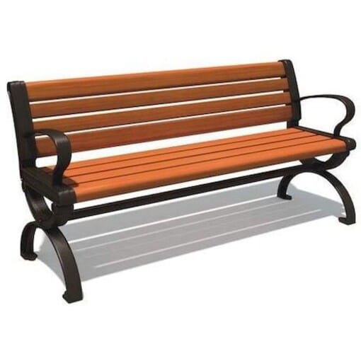 Outdoor Garden Wooden bench with handel. Size; 150x50x75cm