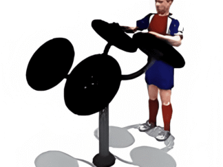 Outdoor Gym Big Turning Wheels Fitness Equipment for Handicapped