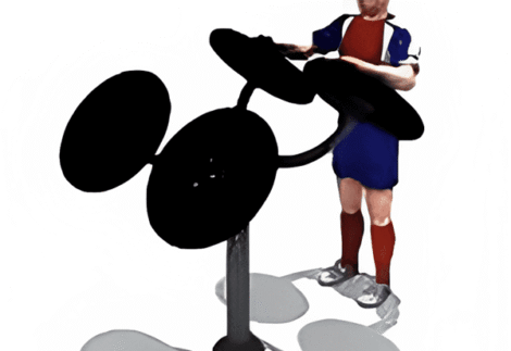 Outdoor Gym Big Turning Wheels Fitness Equipment for Handicapped
