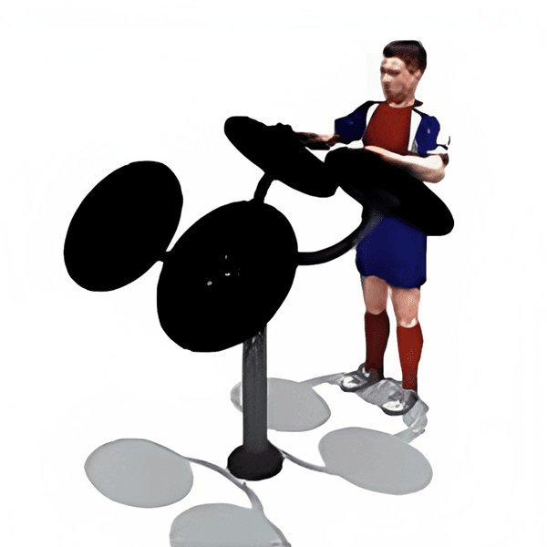 Outdoor Gym Big Turning Wheels Fitness Equipment for Handicapped