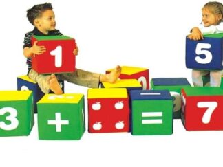 Soft Foam Number Blocks - Digital Building Set - 1 Set (10 pcs) - Each Cube: 25×25×25 cm