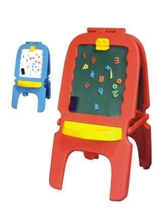 Children’s White board/Blackboard with Magnet Letters - 50×70×110 cm