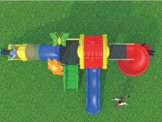 Outdoor Heavy Duty Playground Set for Kids – 3 Slides – Size: 630x330x360 cm