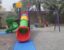 OUTDOOR PLAYGROUND TOY WITH 3 SWINGS AND 2 SLIDES, SET SIZE ; 530X490X300CM