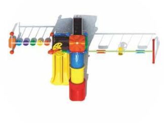 Outdoor Playground Toy for Kids with 3 Swings, 3 Slides & Monkey Bar – Active Play Set – Size 680x400x310 cm