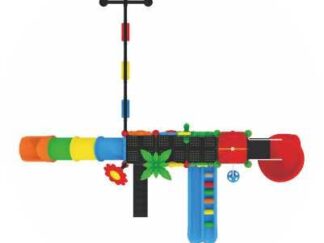 Outdoor Playground Toy with 3 Swings, 3 Slides & Climbing Playset – Exciting Kids Activity – Size 760x610x340 cm