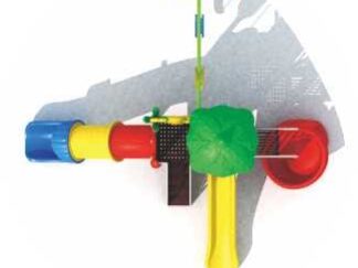 Outdoor Playground Toy for Kids with 3 Swings & 3 Slides Playset – Spacious & Fun – Size 570x610x330 cm