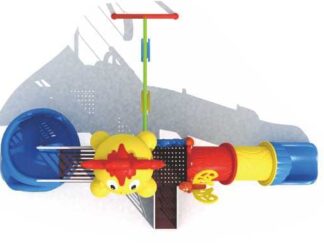 Outdoor Playground Toy for Kids with 2 Slides & 3 Swings Playset – Compact & Safe – Size 570x470x330 cm