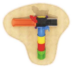 OUTDOOR PLAYGROUND TOY WITH 2 SLIDE SIZE ;370X350X300CM